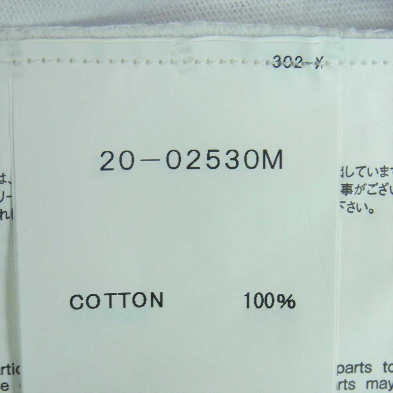 Sacai サカイ 20AW 20-02530M Cotton L/S T-Shirt コットン ドッキング レイヤード 長袖 Tシャツ ホワイト系 3【美品】【中古】