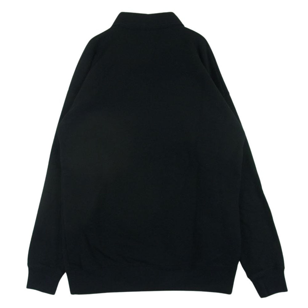 DRIES VAN NOTEN ドリスヴァンノッテン L/S POLO SWEATSHIRT スキッパー スウェット 長袖 ポロ シャツ ブラック系 S【中古】