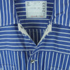 Sacai サカイ 21SS 21-02493M Cotton Poplin Blouson STRIPE コットン ポプリン ストライプ ブルゾン シャツ ジャケット ブルー系 ホワイト系 1【美品】【中古】