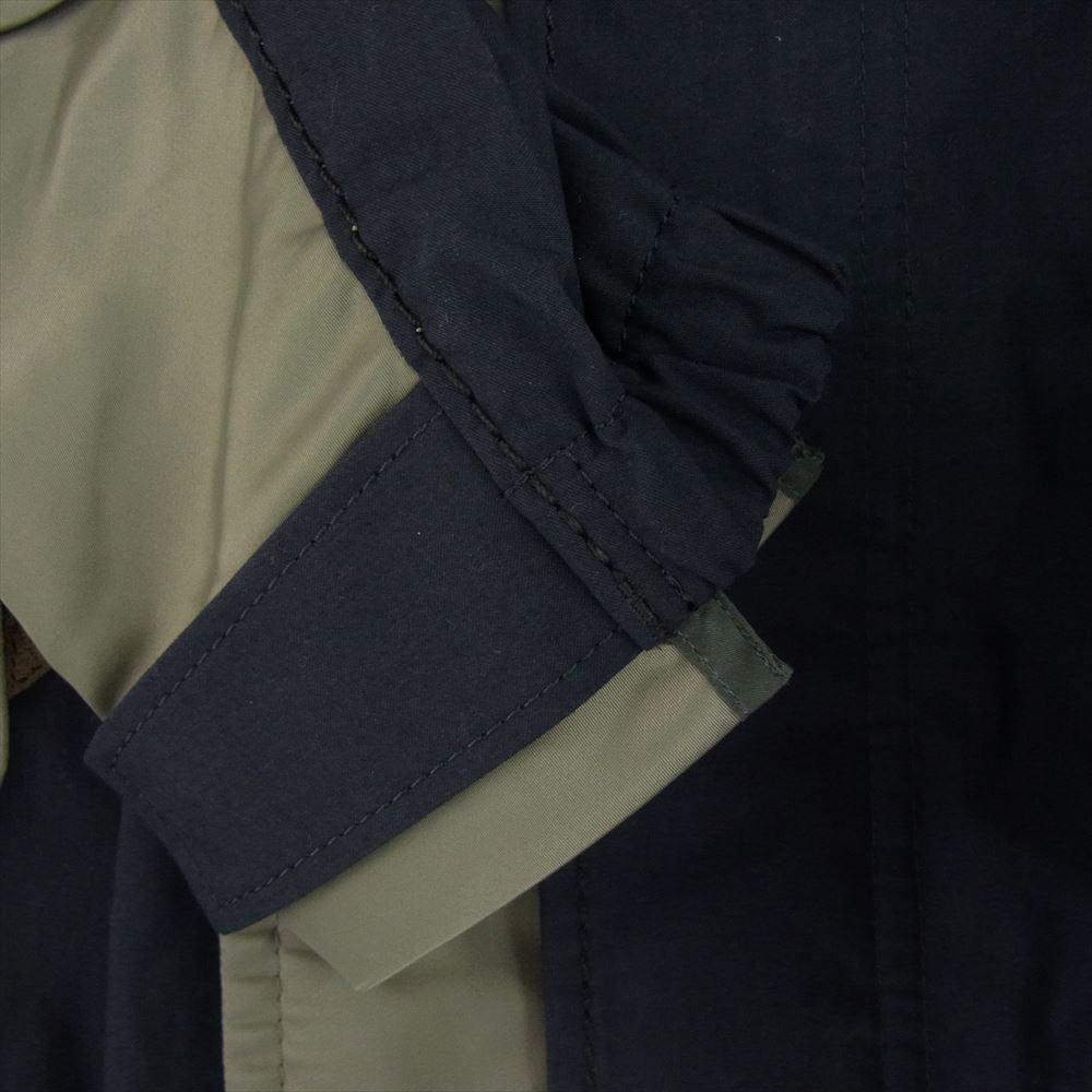 Sacai サカイ 21AW SCM-035 Military Coat ミリタリー コート ネイビー系 カーキ系 1【美品】【中古】