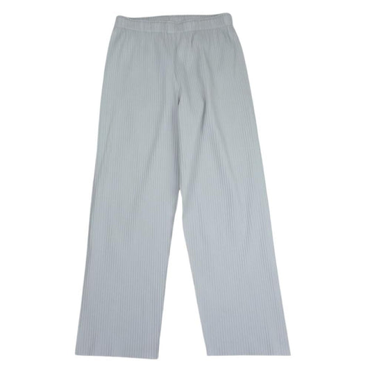 ISSEY MIYAKE イッセイミヤケ me ミー MI02KF851 プリーツ加工 ロング パンツ グレー系【中古】