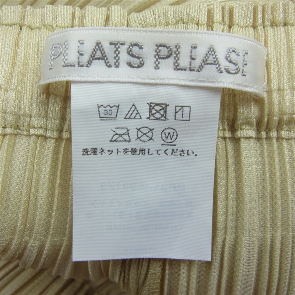 PLEATS PLEASE プリーツプリーズ イッセイミヤケ PP31JF391 プリーツ加工 パンツ ベージュ ベージュ系 3【美品】【中古】