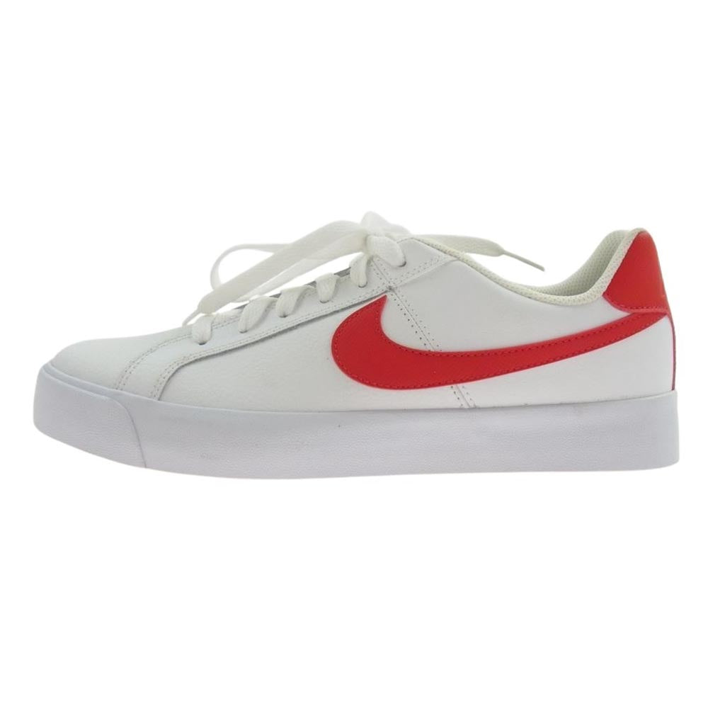 NIKE ナイキ BQ4222-100 Court Royale AC University Red コート ロイヤル ユニバーシティレッド ローカット スニーカー ホワイト系 レッド系 26.5cm【中古】