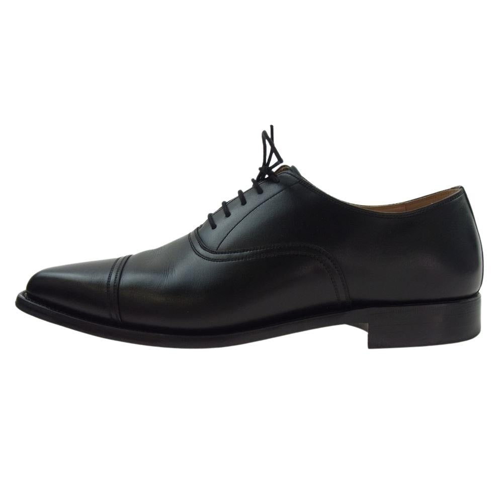 SCOTCH GRAIN スコッチグレイン 758 HIROKAWA belhomme ベルオム セミスクエア レザー シューズ ブラック系 25cm【中古】