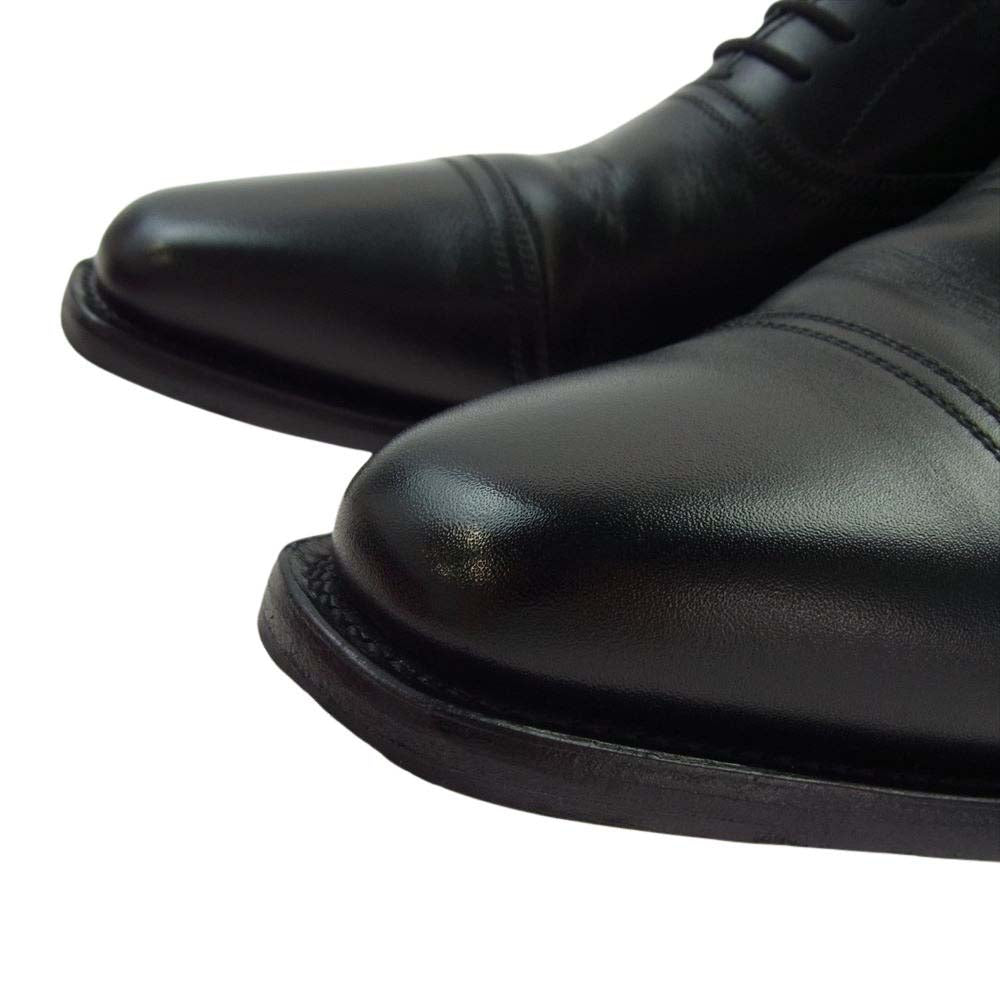 SCOTCH GRAIN スコッチグレイン 758 HIROKAWA belhomme ベルオム セミスクエア レザー シューズ ブラック系 25cm【中古】