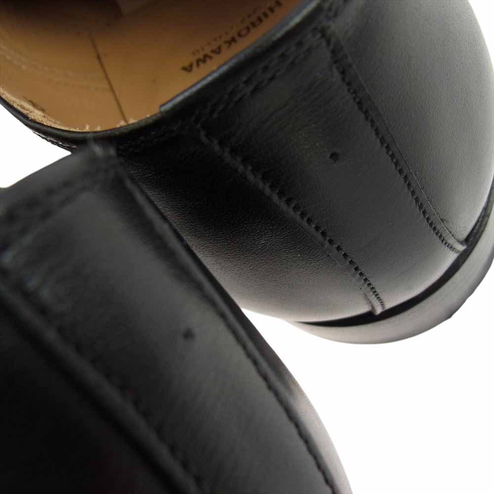 SCOTCH GRAIN スコッチグレイン 758 HIROKAWA belhomme ベルオム セミスクエア レザー シューズ ブラック系 25cm【中古】