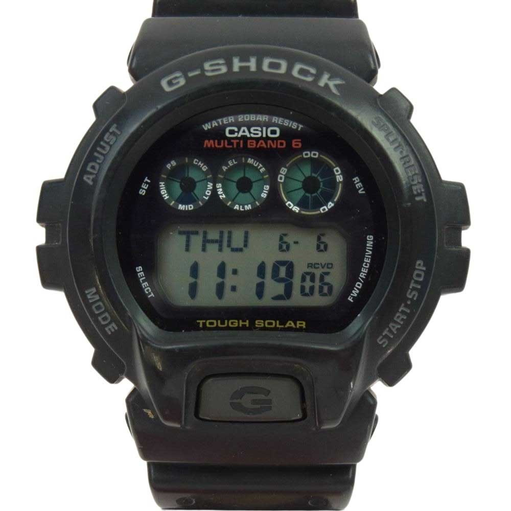 CASIO G-SHOCK カシオ ジーショック GW-6900-1JF ソーラー電波時計 20気圧防水 腕時計 ブラック系【中古】