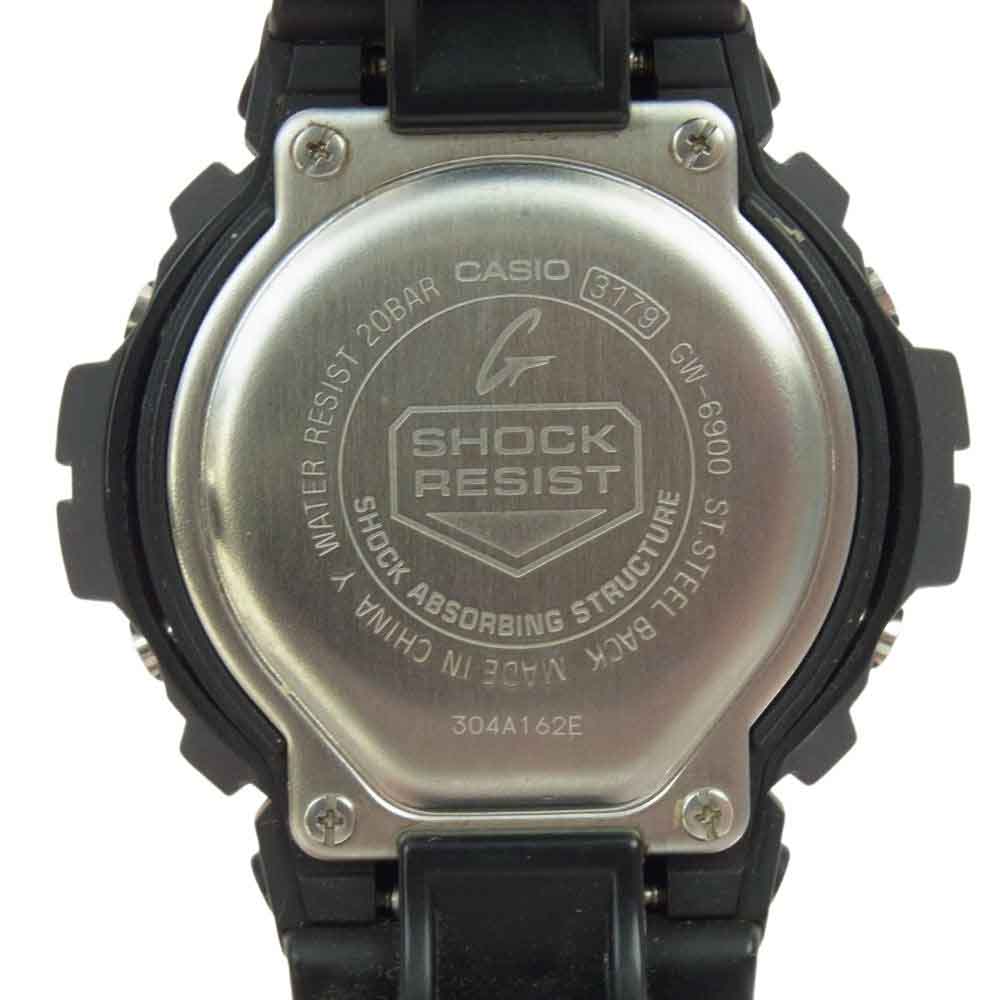 CASIO G-SHOCK カシオ ジーショック GW-6900-1JF ソーラー電波時計 20気圧防水 腕時計 ブラック系【中古】