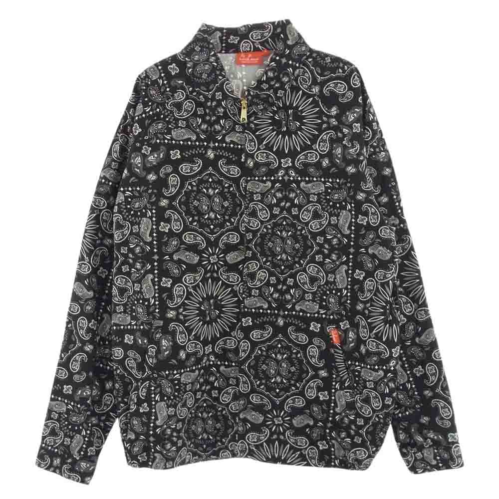 クックマン Delivery Jacket Paisley デリバリー ジャケット ペイズリー ブラック系 L【中古】