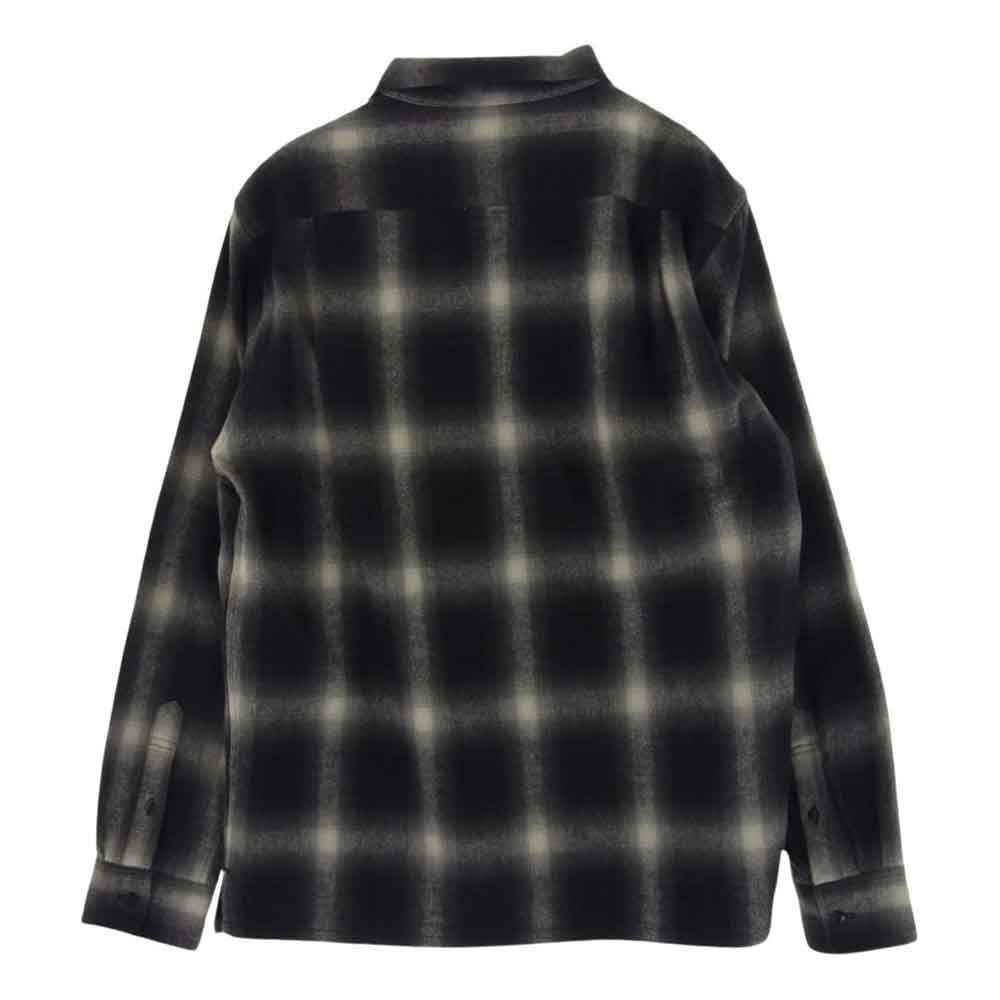 CRIMIE クライミー CR1-02A5-SL06 SHAGGY OMBRE CHECK SHIRT シャギー オンブレ チェック 長袖 シャツ グレー系 L【中古】
