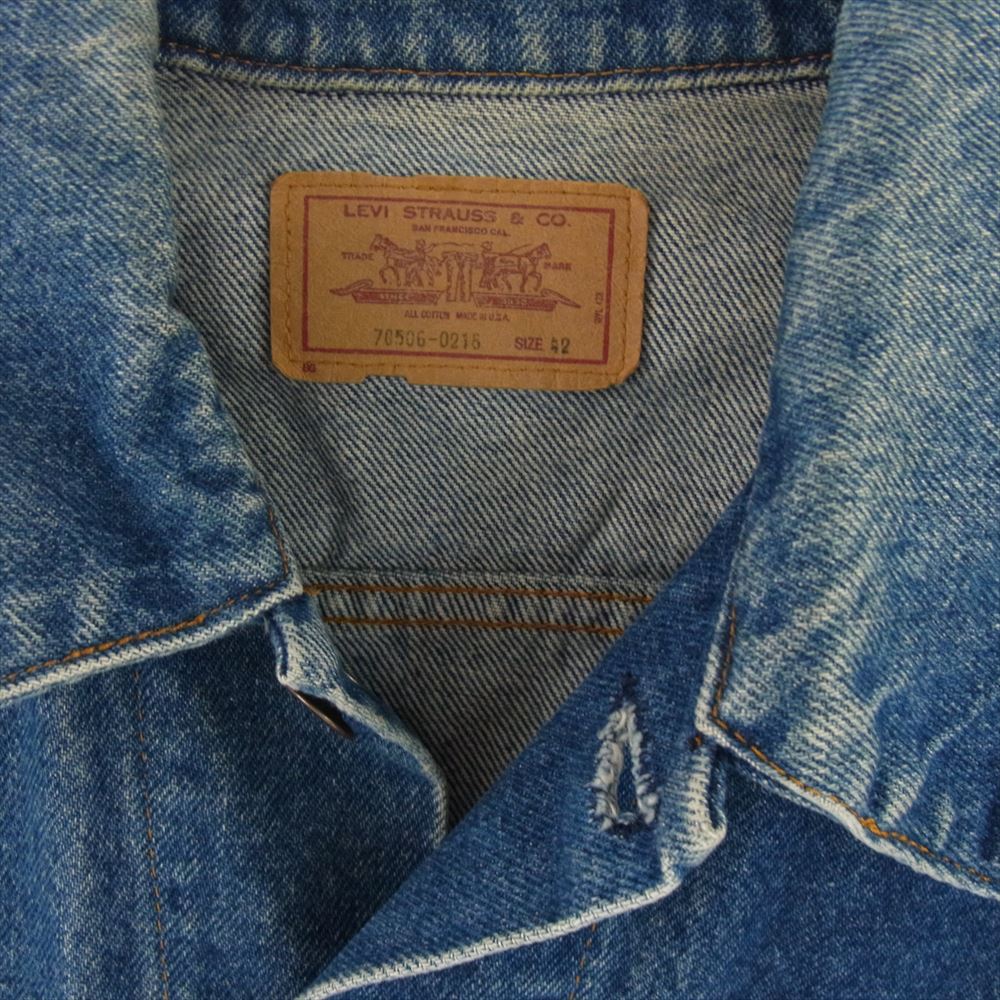 Levi's リーバイス 70506 刻印725 デニム トラッカー ジャケット インディゴブルー系 42【中古】
