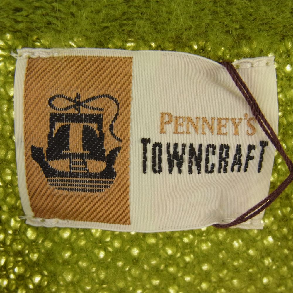 タウンクラフト 23AW PENNEY'S ペニーズ SHAGGY SOLID CARDIGAN シャギー ソリッド アクリル モヘア カーディガン グリーン グリーン系 M【極上美品】【中古】