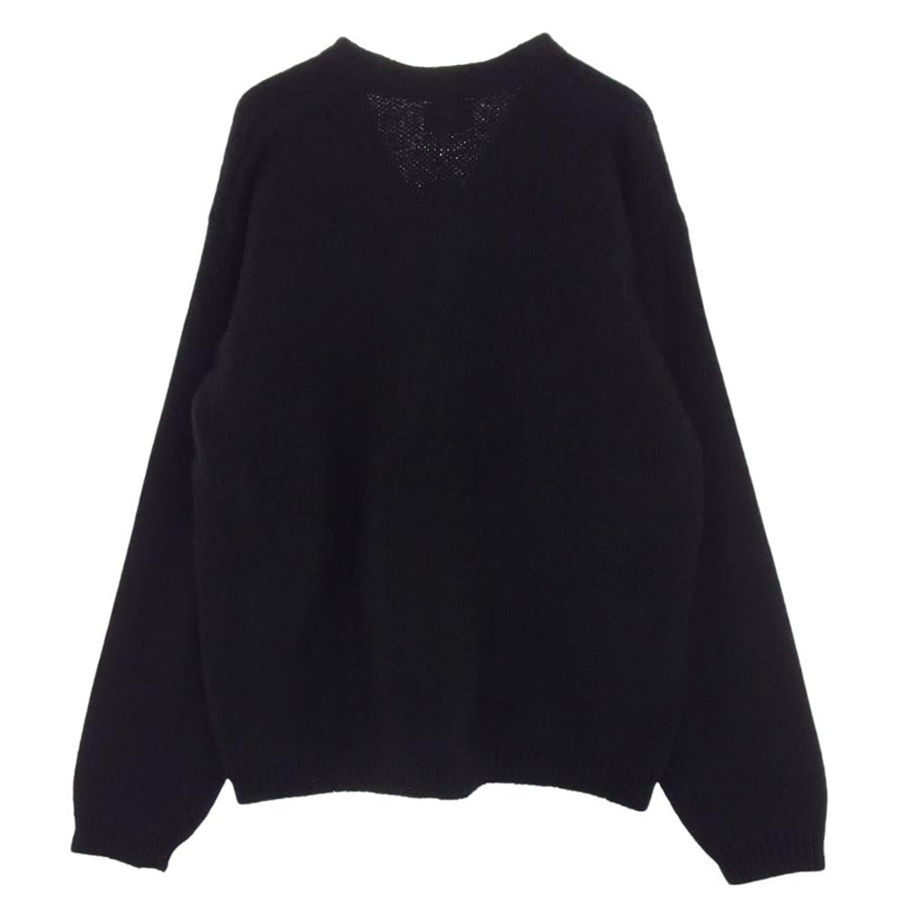 タウンクラフト 23AW PENNEY'S ペニーズ SHAGGY SOLID CARDIGAN シャギー ソリッド アクリル モヘア カーディガン ブラック ブラック系 M【極上美品】【中古】