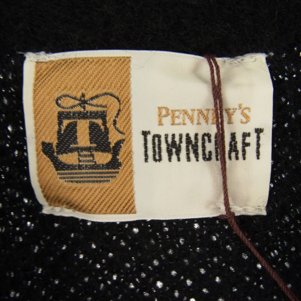 タウンクラフト 23AW PENNEY'S ペニーズ SHAGGY SOLID CARDIGAN シャギー ソリッド アクリル モヘア カーディガン ブラック ブラック系 M【極上美品】【中古】
