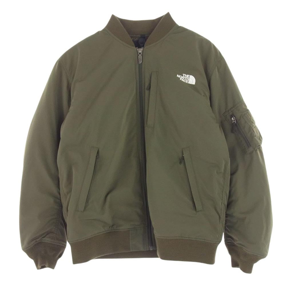 THE NORTH FACE ノースフェイス NY82132 INSULATION BOMBER JACKET インサレーション ボンバー ジャケット カーキ系 XL【中古】