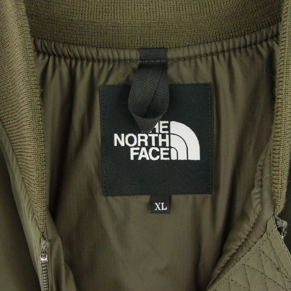 THE NORTH FACE ノースフェイス NY82132 INSULATION BOMBER JACKET インサレーション ボンバー ジャケット カーキ系 XL【中古】