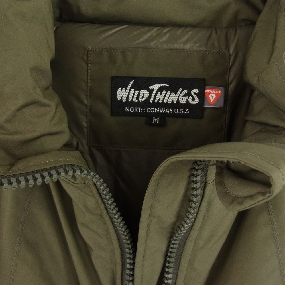 WILDTHINGS ワイルドシングス WT19103SN HAPPY JACKET PRIMALOFT ハッピー ジャケット プリマロフト 中綿  カーキ系 M【極上美品】【中古】