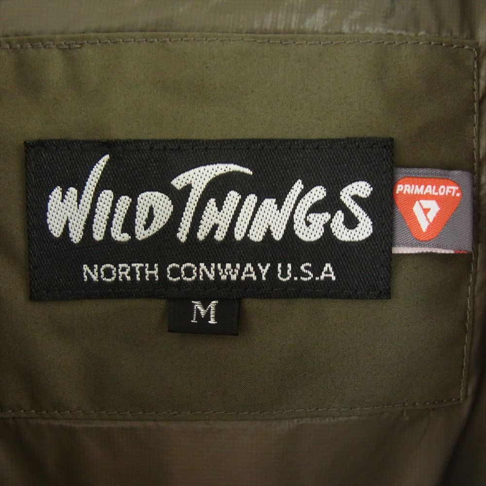 WILDTHINGS ワイルドシングス WT19103SN HAPPY JACKET PRIMALOFT ハッピー ジャケット プリマロフト 中綿  カーキ系 M【極上美品】【中古】
