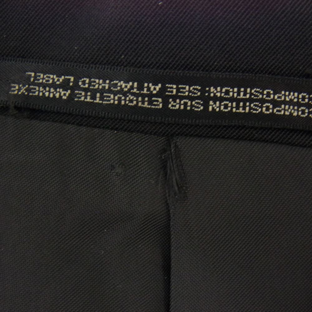 Yohji Yamamoto POUR HOMME ヨウジヤマモトプールオム シワギャバ ウールギャバジン 背抜き仕立て ピークトラペル 3B テーラード ジャケット ブラック系 2【中古】