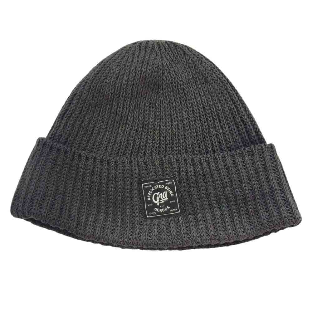 GERUGA ゲルガ LOW GAUGE KNIT CAP ビーニー ニット キャップ  グレー系【中古】