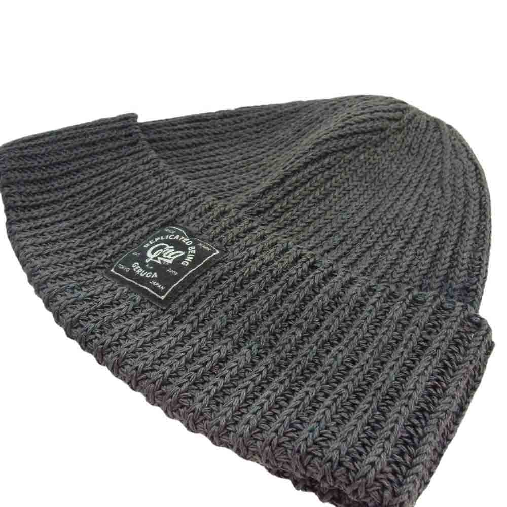 GERUGA ゲルガ LOW GAUGE KNIT CAP ビーニー ニット キャップ  グレー系【中古】