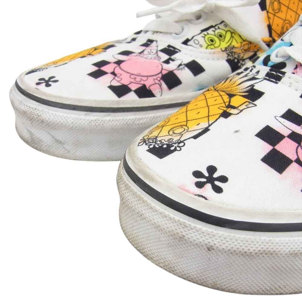 VANS バンズ 721356 × SPONGEBOB スポンジボブ オーセンティック ローカット スニーカー ホワイト系 マルチカラー系 27cm【中古】