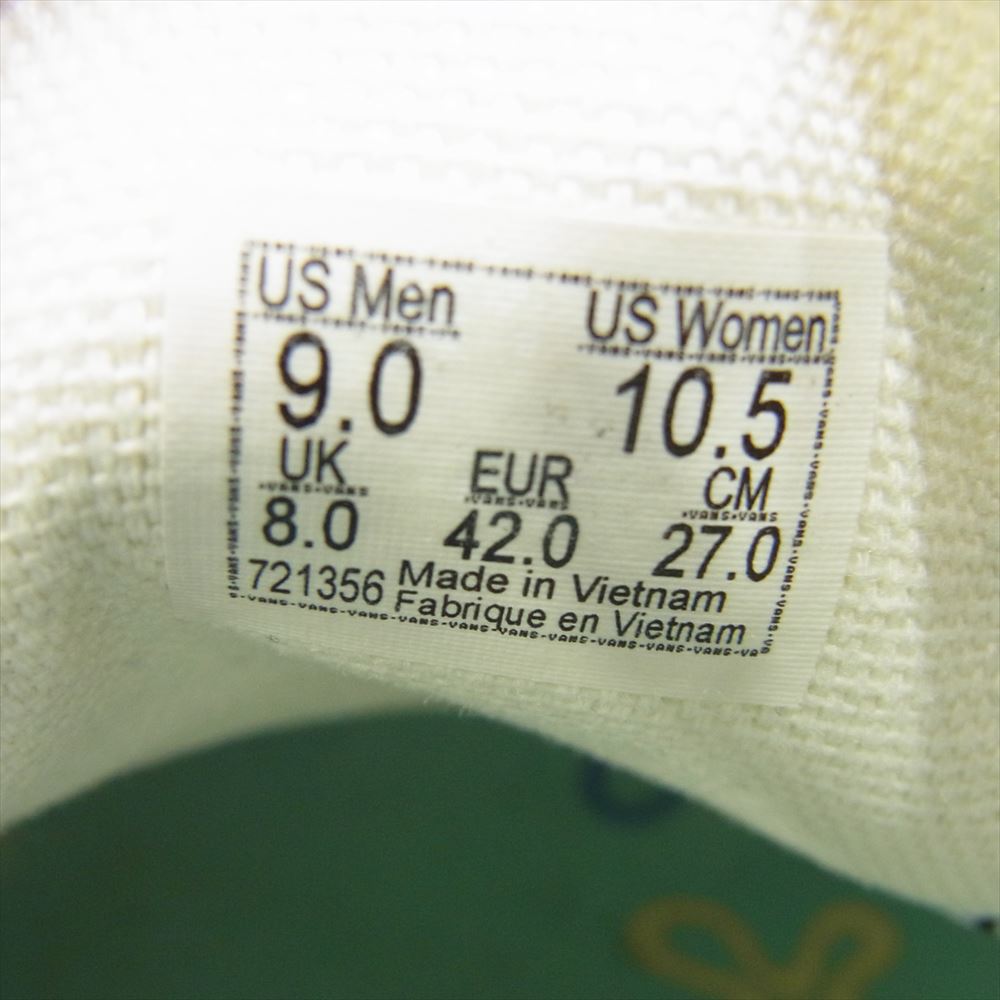 VANS バンズ 721356 × SPONGEBOB スポンジボブ オーセンティック ローカット スニーカー ホワイト系 マルチカラー系 27cm【中古】