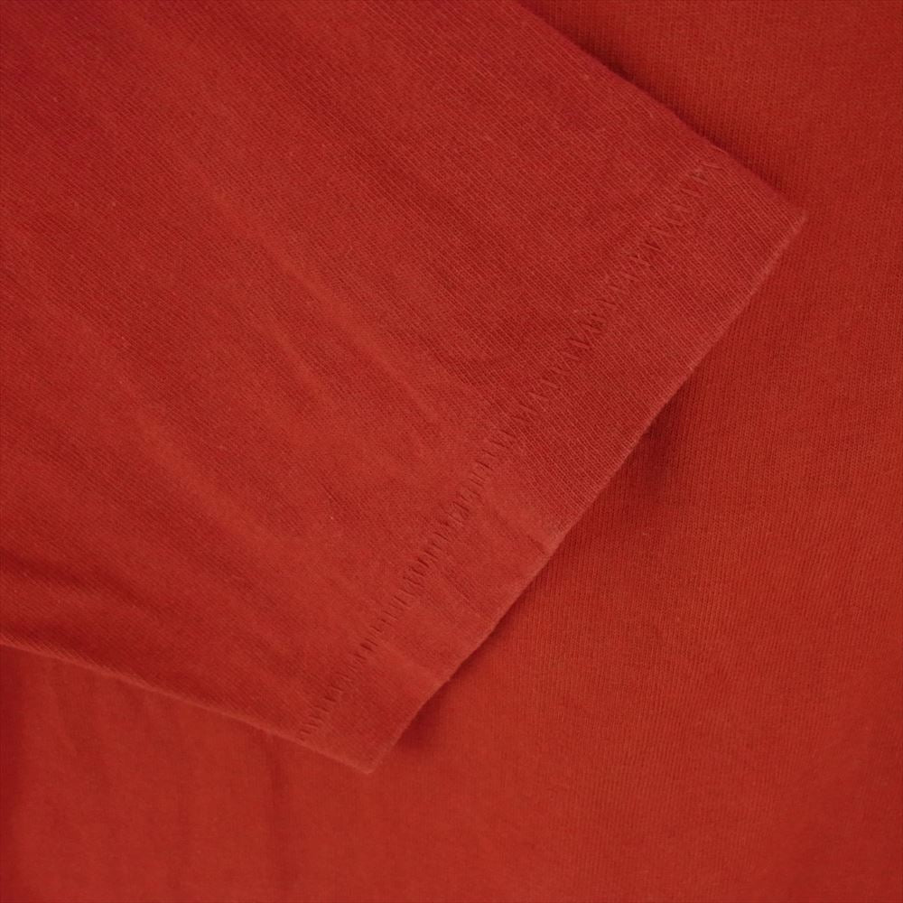 GERUGA ゲルガ HEAVEY DUTY POCKET T.Q.S T-S GRG ロゴ プリント 7分丈カットソー ポケット Tシャツ レッド レッド系 5【中古】