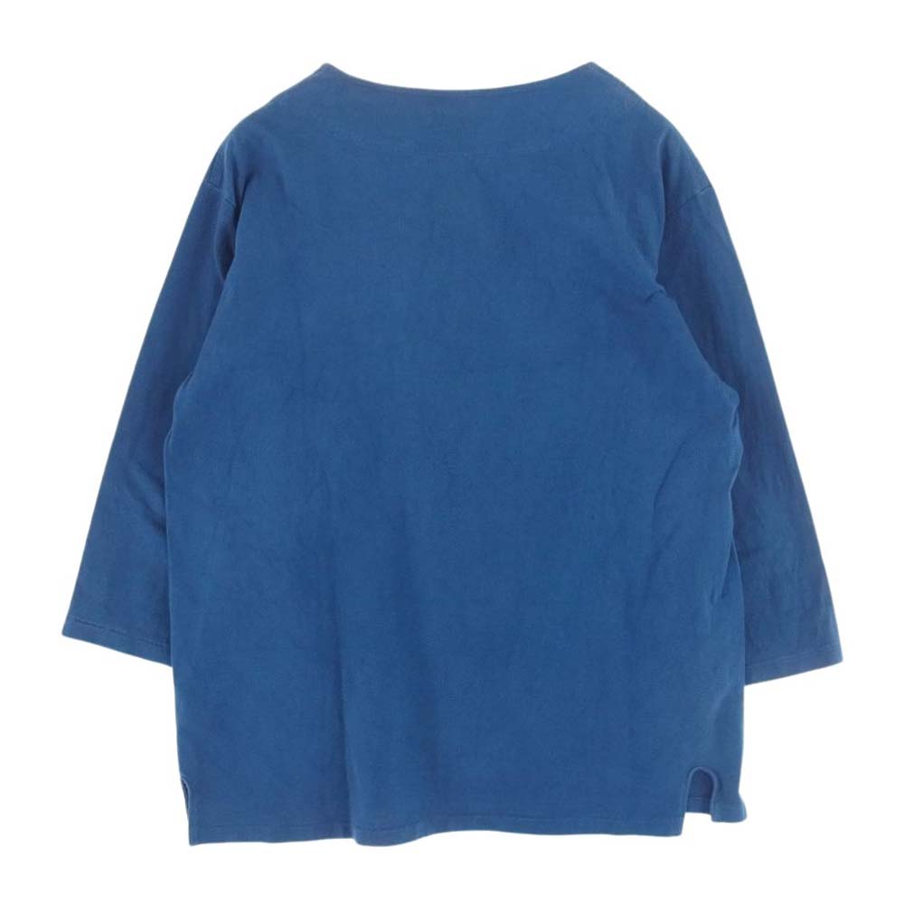 GERUGA ゲルガ HEAVEY DUTY T.Q.S T-S GRG ロゴ プリント 7分丈カットソー ポケット Tシャツ ブルー  ブルー系 5【中古】