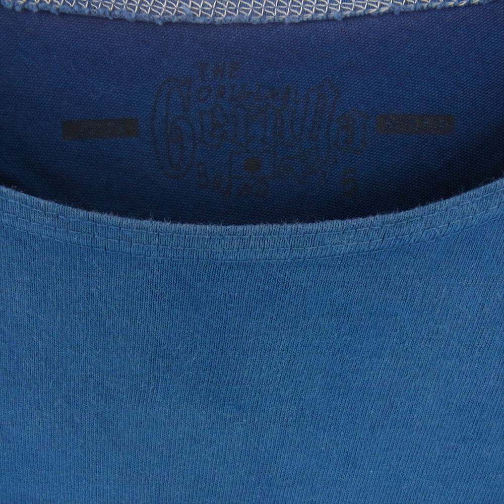 GERUGA ゲルガ HEAVEY DUTY T.Q.S T-S GRG ロゴ プリント 7分丈カットソー ポケット Tシャツ ブルー  ブルー系 5【中古】