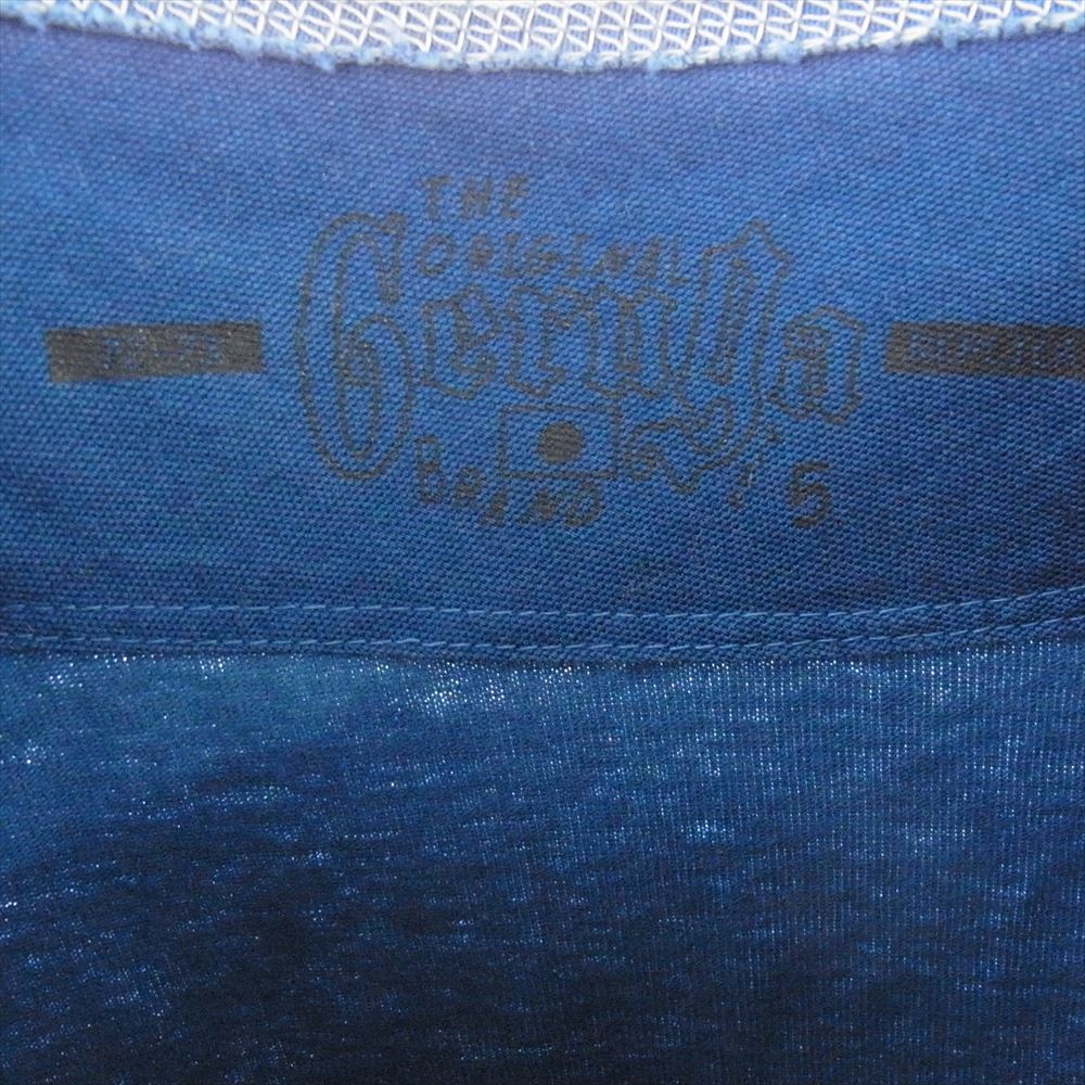 GERUGA ゲルガ HEAVEY DUTY T.Q.S T-S GRG ロゴ プリント 7分丈カットソー ポケット Tシャツ ブルー  ブルー系 5【中古】