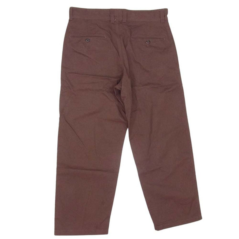 GERUGA ゲルガ  GR-P-165 WIDE PANTS コットン ワイド ワーク パンツ ブラウン系 34【中古】