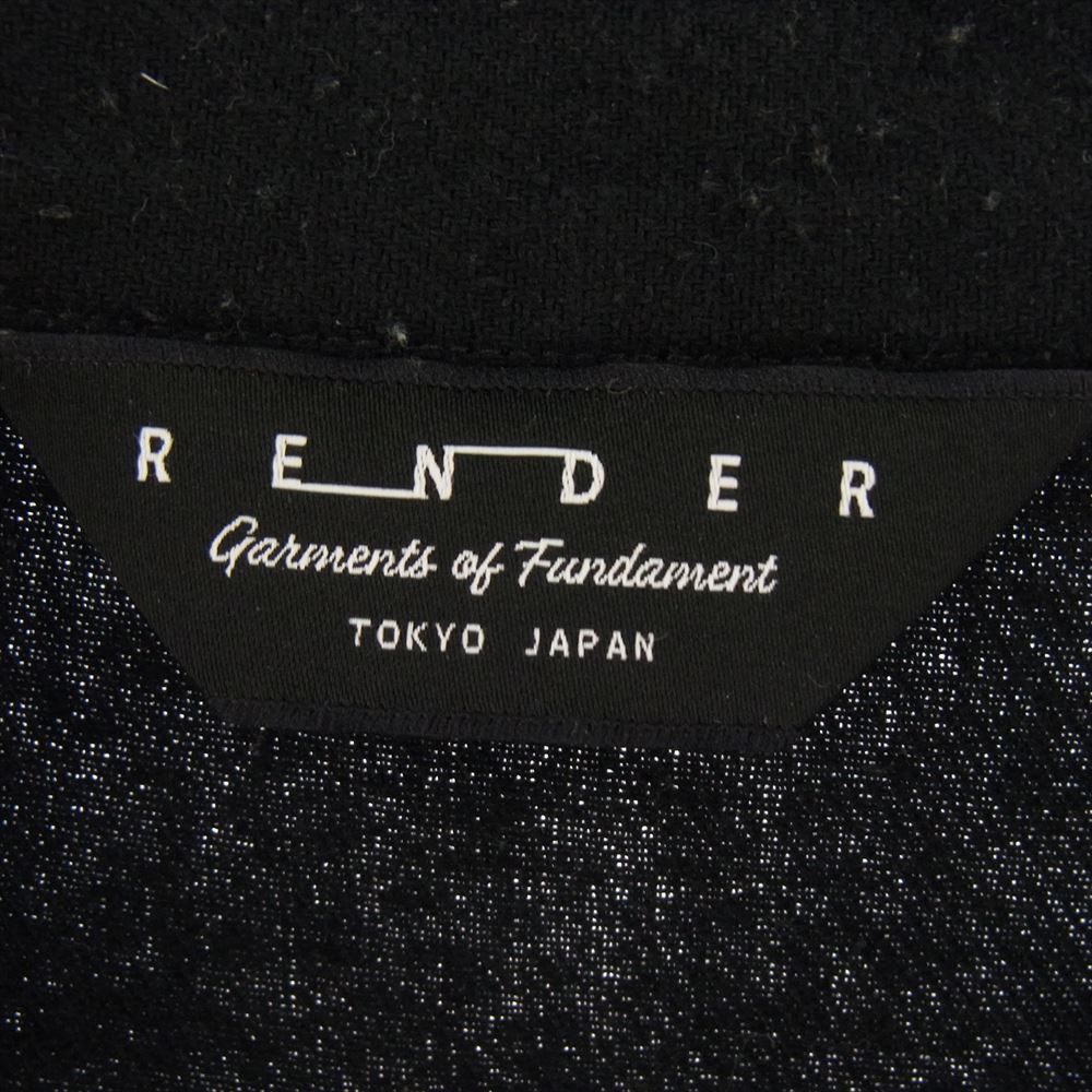 レンダー RDS915 COTTON SILK NEP SHIRT コットンシルクネップシャツ シルク混 長袖 ブラック系 3【中古】