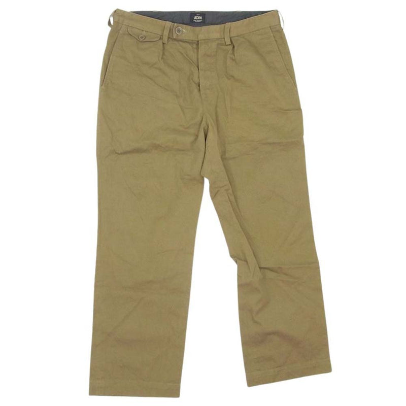 アディクトクローズ SINGLE-PLEATED COTTON ARMY TROUSERS コットン アーミー トラウザーズ パンツ カーキ系 36【中古】