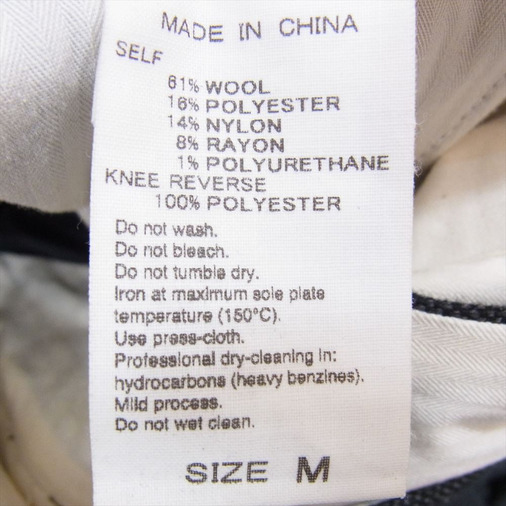 Adam et Rope' アダムエロペ GMS-19070-B ストレート ウール ワイド スラックスパンツ ダークグレー系 M【中古】