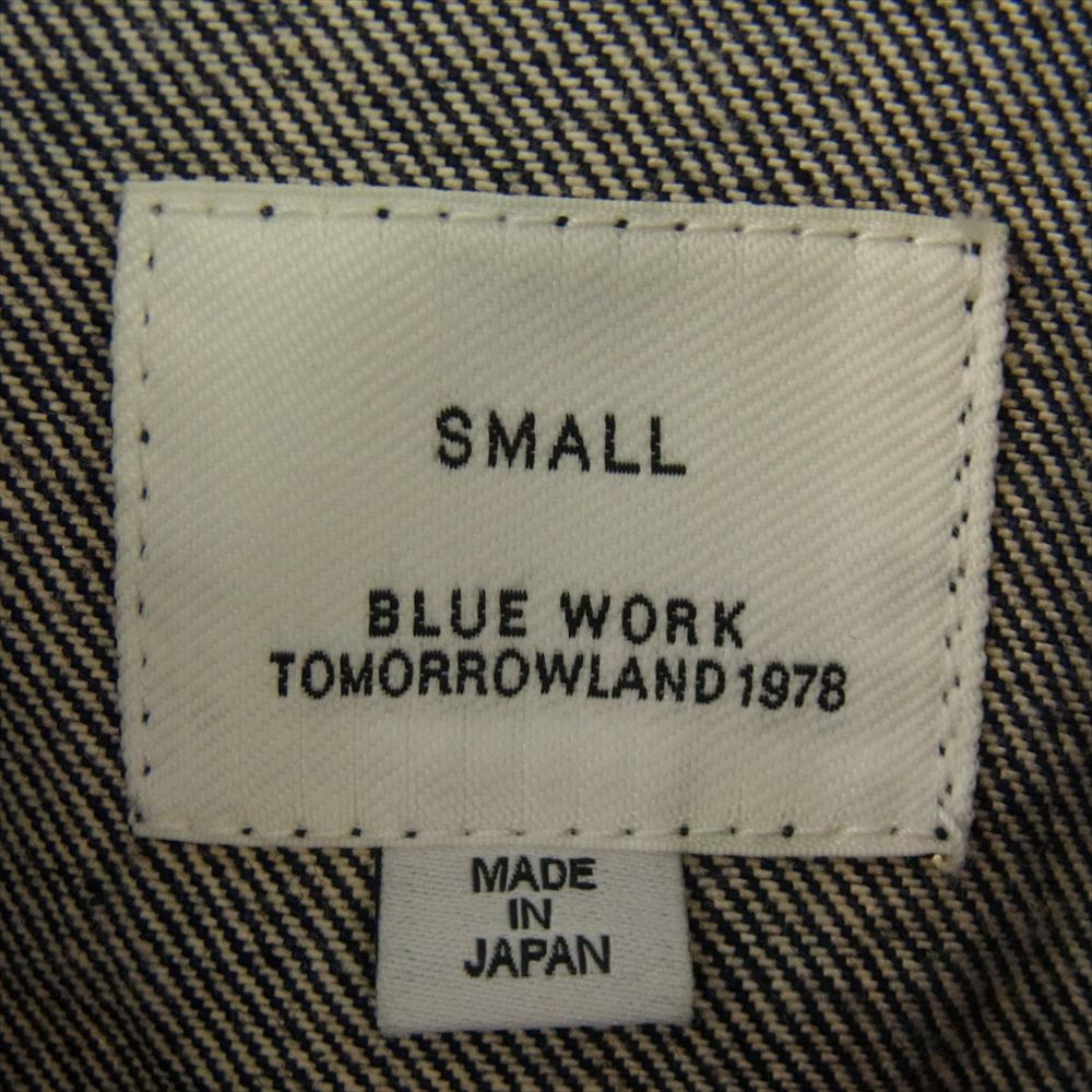 TOMORROWLAND トゥモローランド 54-08-50-08101 BLUE WORK 3rd type ブルーワーク Gジャン デニムジャケット インディゴ S【中古】