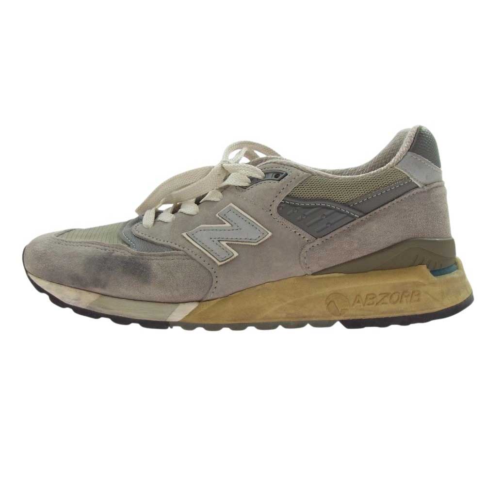 NEW BALANCE ニューバランス M998 USA製 ABZORB アブゾーブ 998 ローカット スニーカー グレー系 26.5ｃｍ【中古】