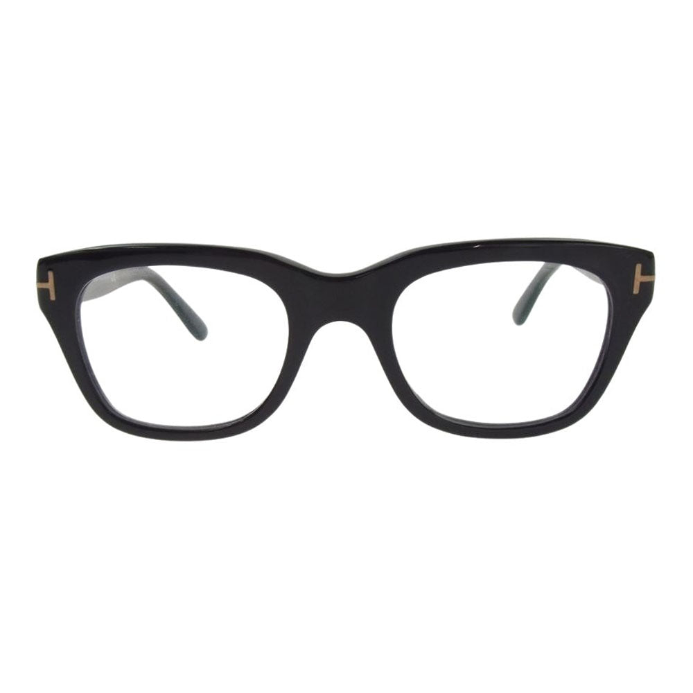 TOM FORD トムフォード TF5178 アジアンフィット ウエリントン メガネ 眼鏡  ブラック系 50□21【中古】