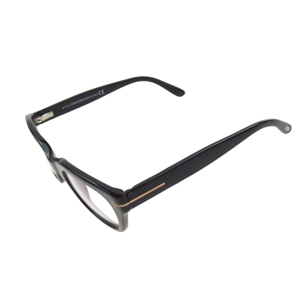 TOM FORD トムフォード TF5178 アジアンフィット ウエリントン メガネ 眼鏡  ブラック系 50□21【中古】