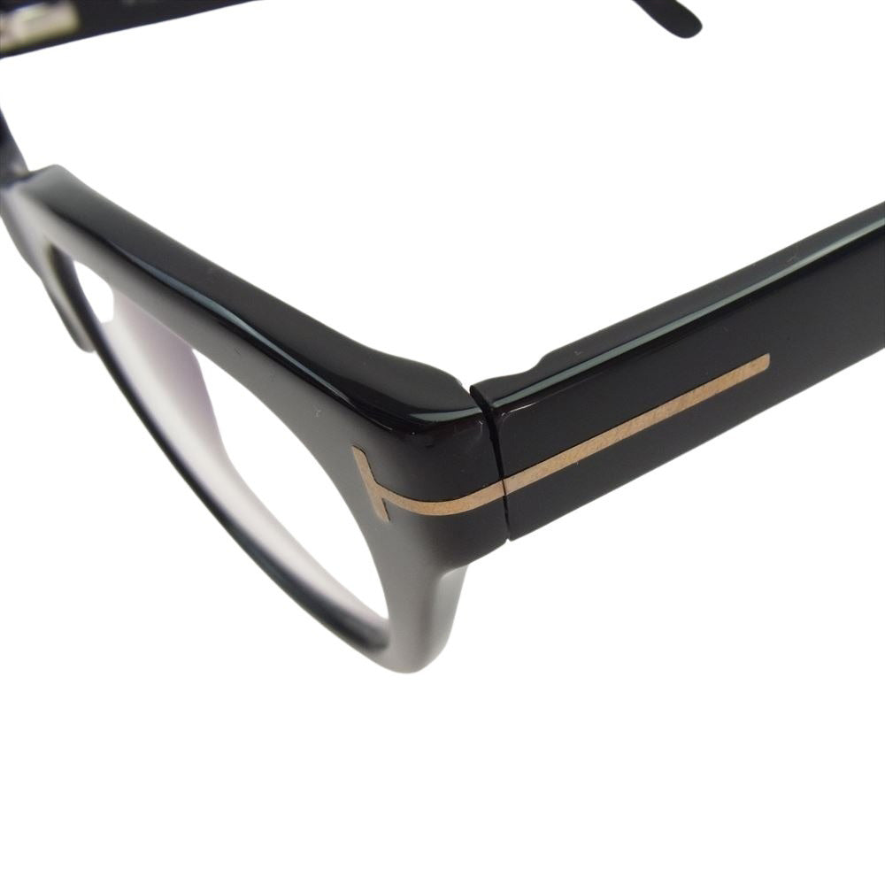 TOM FORD トムフォード TF5178 アジアンフィット ウエリントン メガネ 眼鏡  ブラック系 50□21【中古】