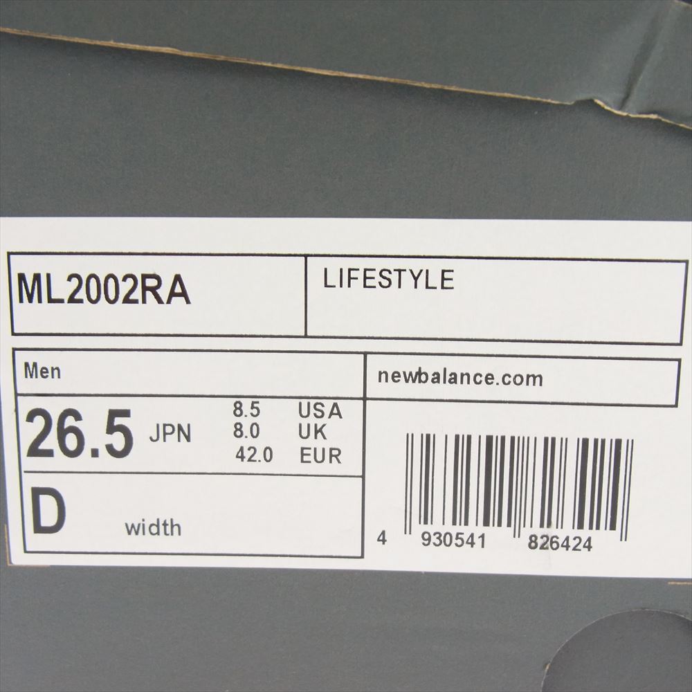 NEW BALANCE ニューバランス ML2002RA 2002R ハイブリッド ソール ローカット スニーカー グレー系 26.5ｃｍ【中古】