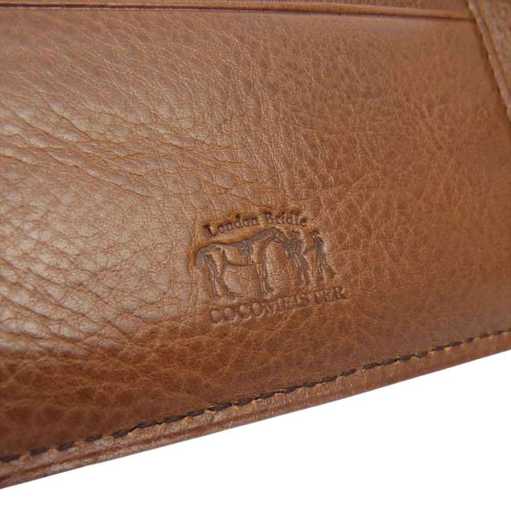 COCOMEISTER ココマイスター ロンドン ブライドル パース ファントム レザー 二つ折り 財布 ネイビー系【中古】