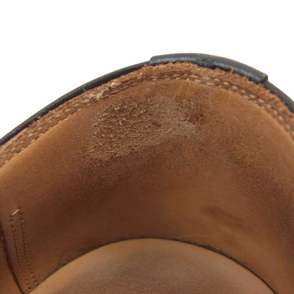 SCOTCH GRAIN スコッチグレイン NL-3134  パンチドキャップトゥ レザー シューズ ブラック系 26.0cm【中古】