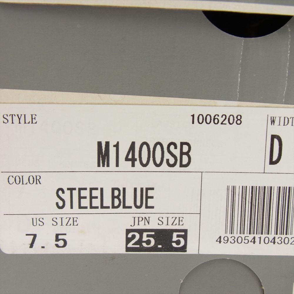 NEW BALANCE ニューバランス M1400SB USA製 ローカット スニーカー グレー系 25.5cm【中古】