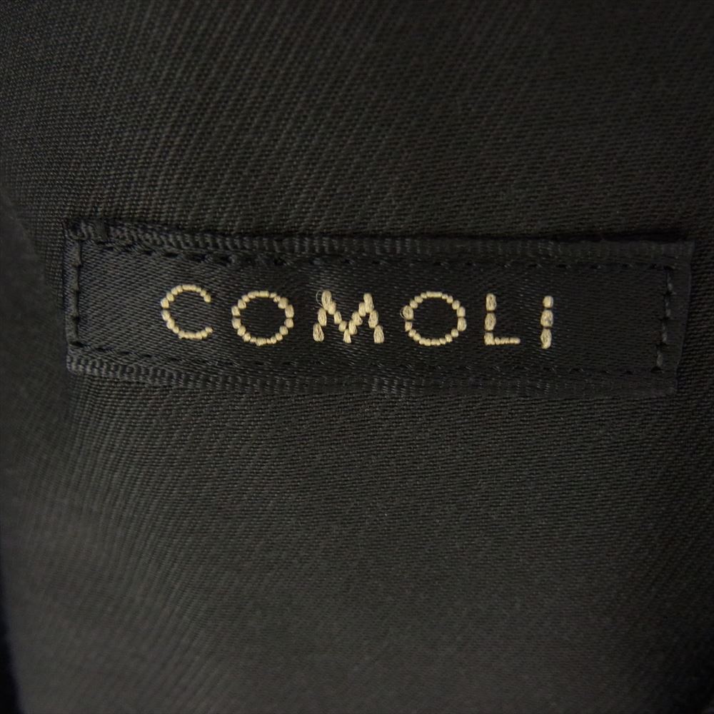 COMOLI コモリ 23SS X01-04001 コットンギャバジン タイロッケン コート  ブラック系 2【新古品】【未使用】【中古】