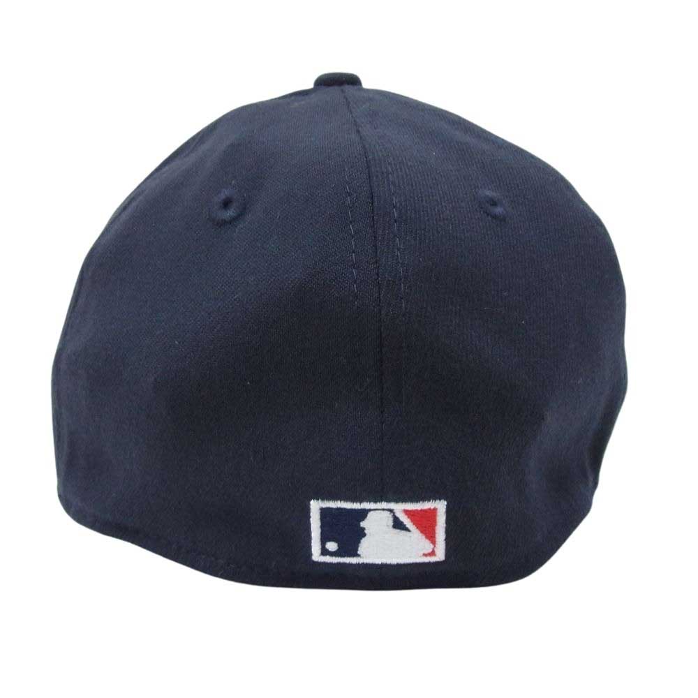 NEW ERA ニューエラ COOPERSTOWN NY ニューヨーク刺繍 5950 キャップ クーパーズタウン カスタム ニューヨークハイランダース 帽子 ネイビー系 S/M【中古】