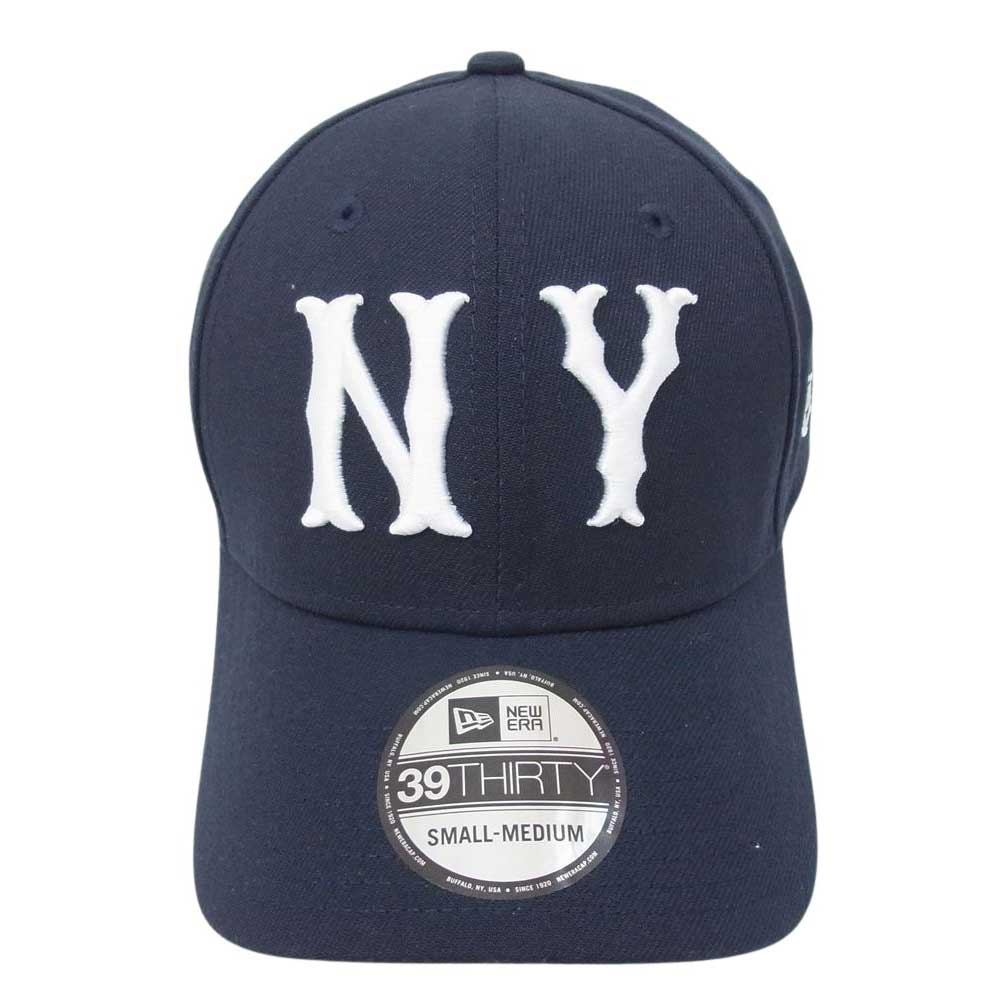 NEW ERA ニューエラ COOPERSTOWN NY ニューヨーク刺繍 5950 キャップ クーパーズタウン カスタム ニューヨークハイランダース 帽子 ネイビー系 S/M【中古】