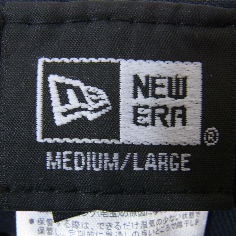 NEW ERA ニューエラ NY ニューヨークヤンキース 刺繍 ベースボールキャップ 帽子 ネイビー系 M/L【中古】