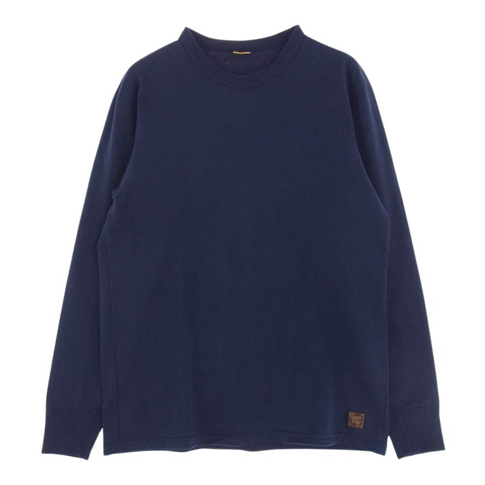 DELUXE デラックス WEAR 長袖 Tシャツ ロンT カットソー ネイビー系 L【中古】