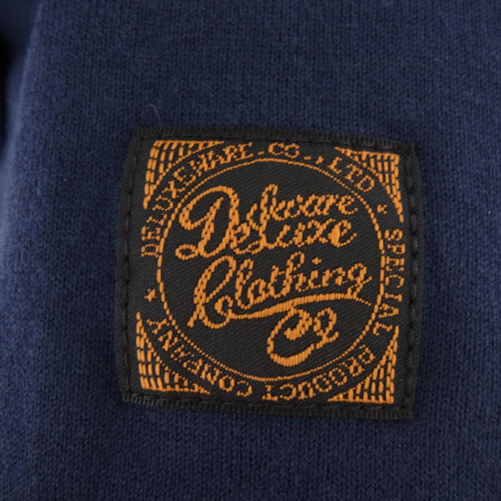 DELUXE デラックス WEAR 長袖 Tシャツ ロンT カットソー ネイビー系 L【中古】